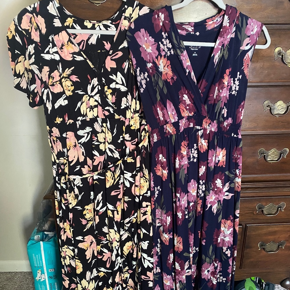 Isabell Maternity maxi knit dresses